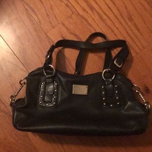 Used Michael Kors shoulder bag, black leather